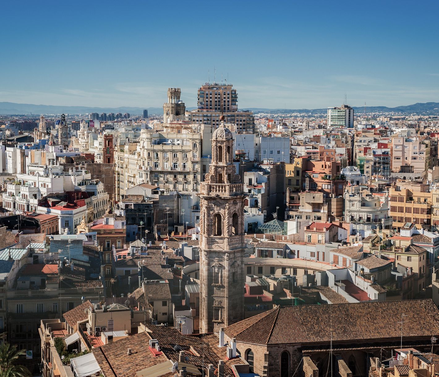 Panoramablick auf Valencia