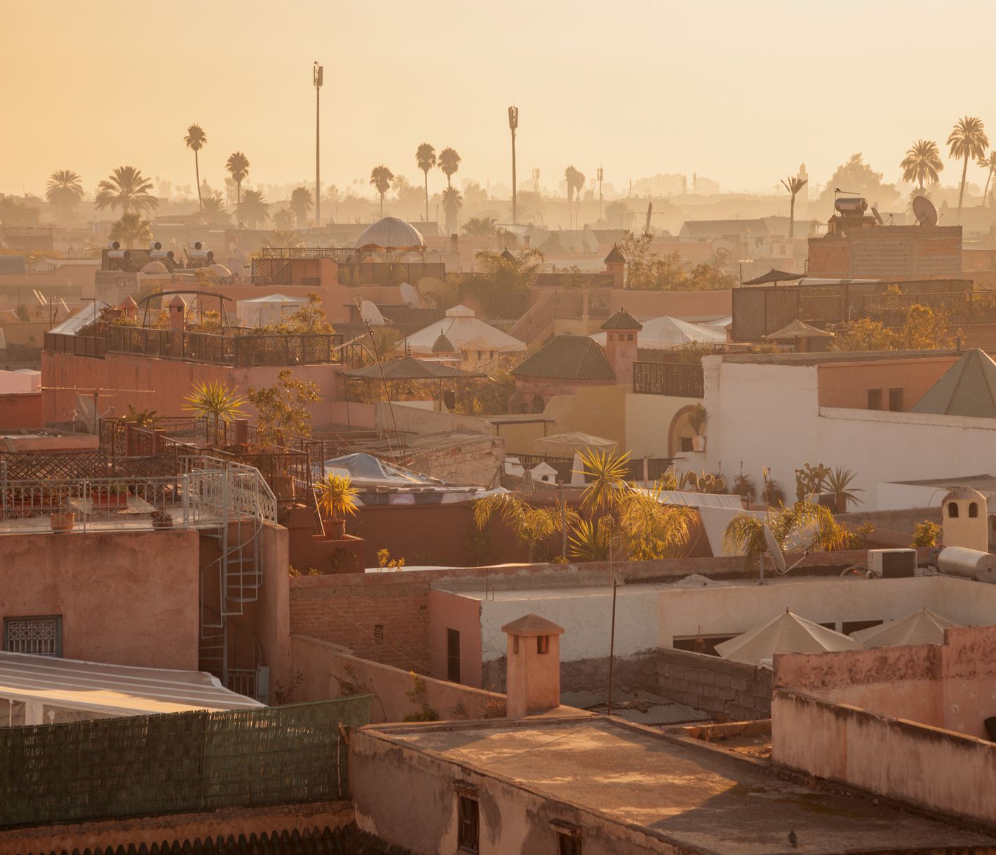 Marrakesch, Medina bei Sonnenuntergang