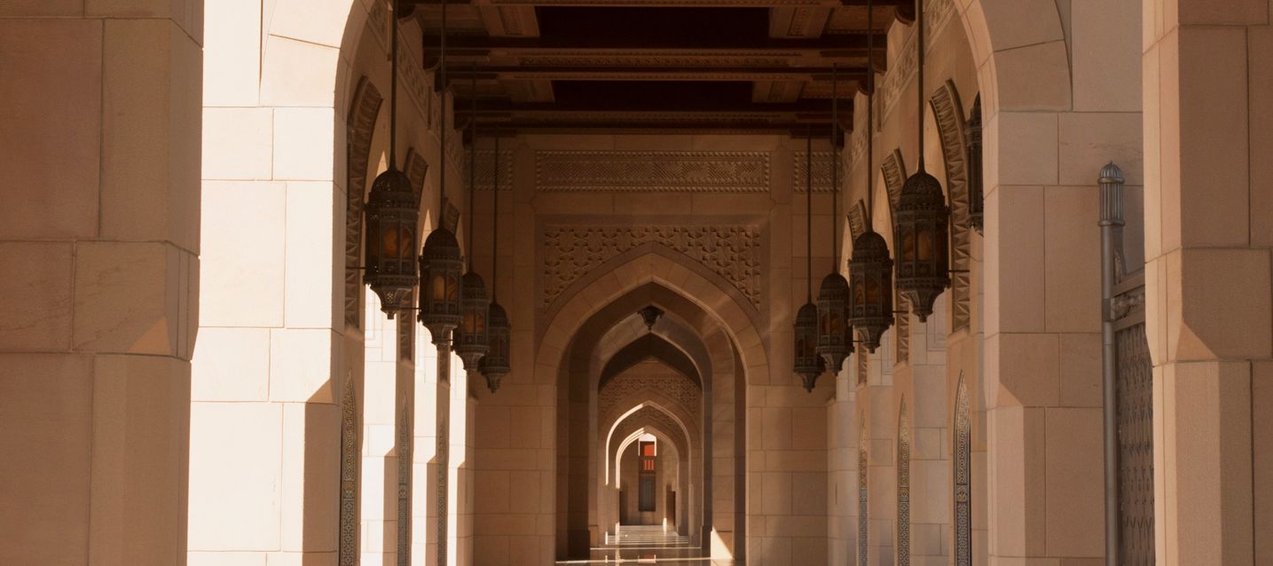 Grosse Moschee im warmen Nachmittagslicht