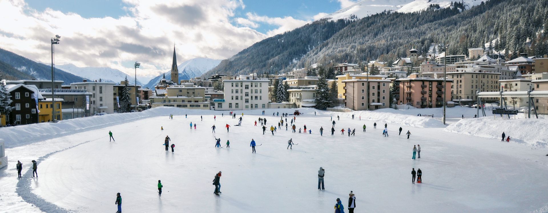 Eislaufplatz in Davos