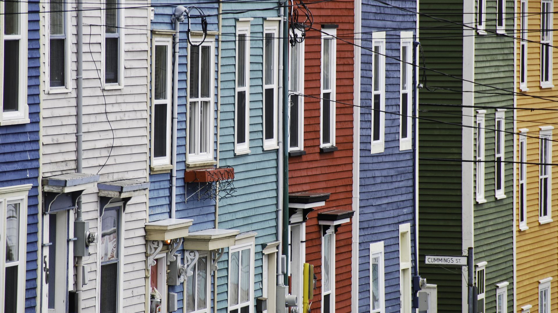 The Jellybean Row in St. John's