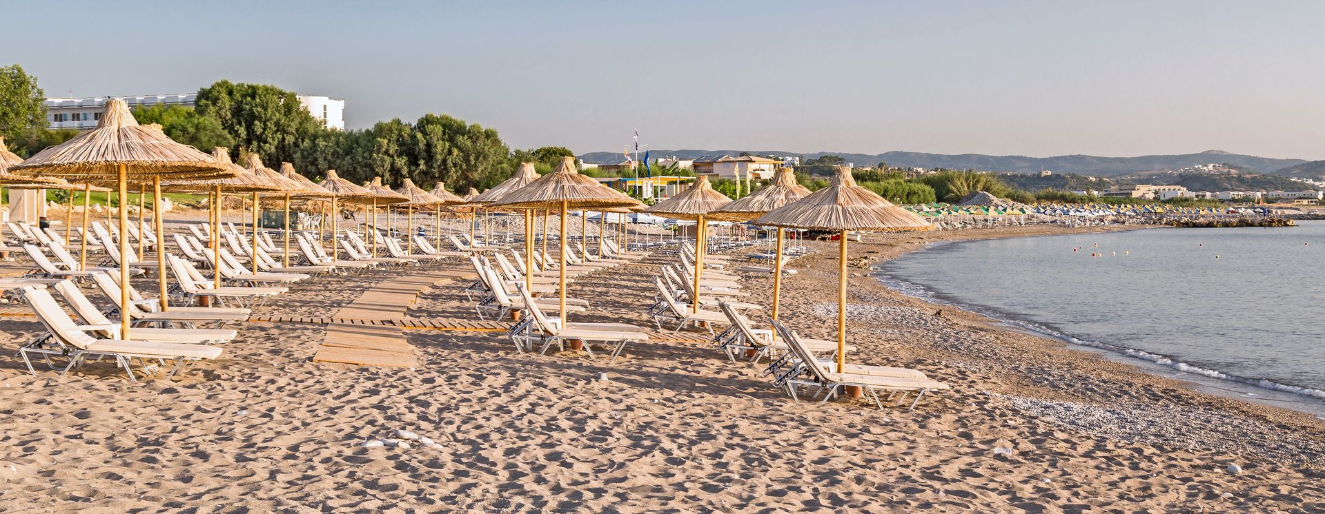 Beliebter Badestrand Kolymbia Beach
