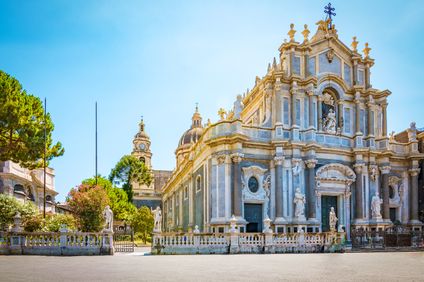 Piazza del Duomo mit Kathedrale Sant' Agata, Catania