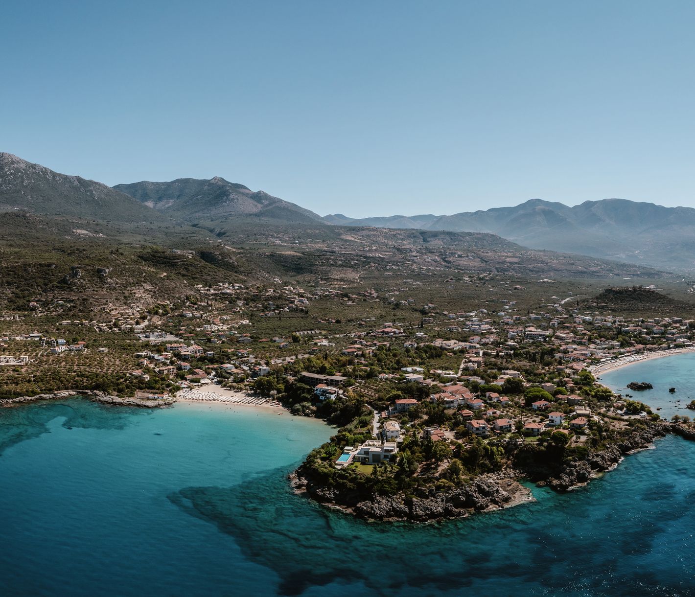 Stoupa – Panoramablick auf die traumhafte Küstenlandschaft der Mani