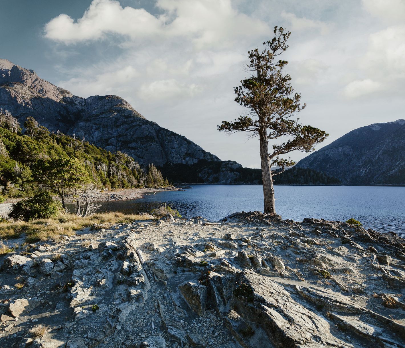 An den Südufern des eisigen, dunklen Nahuel-Huapi-Sees.