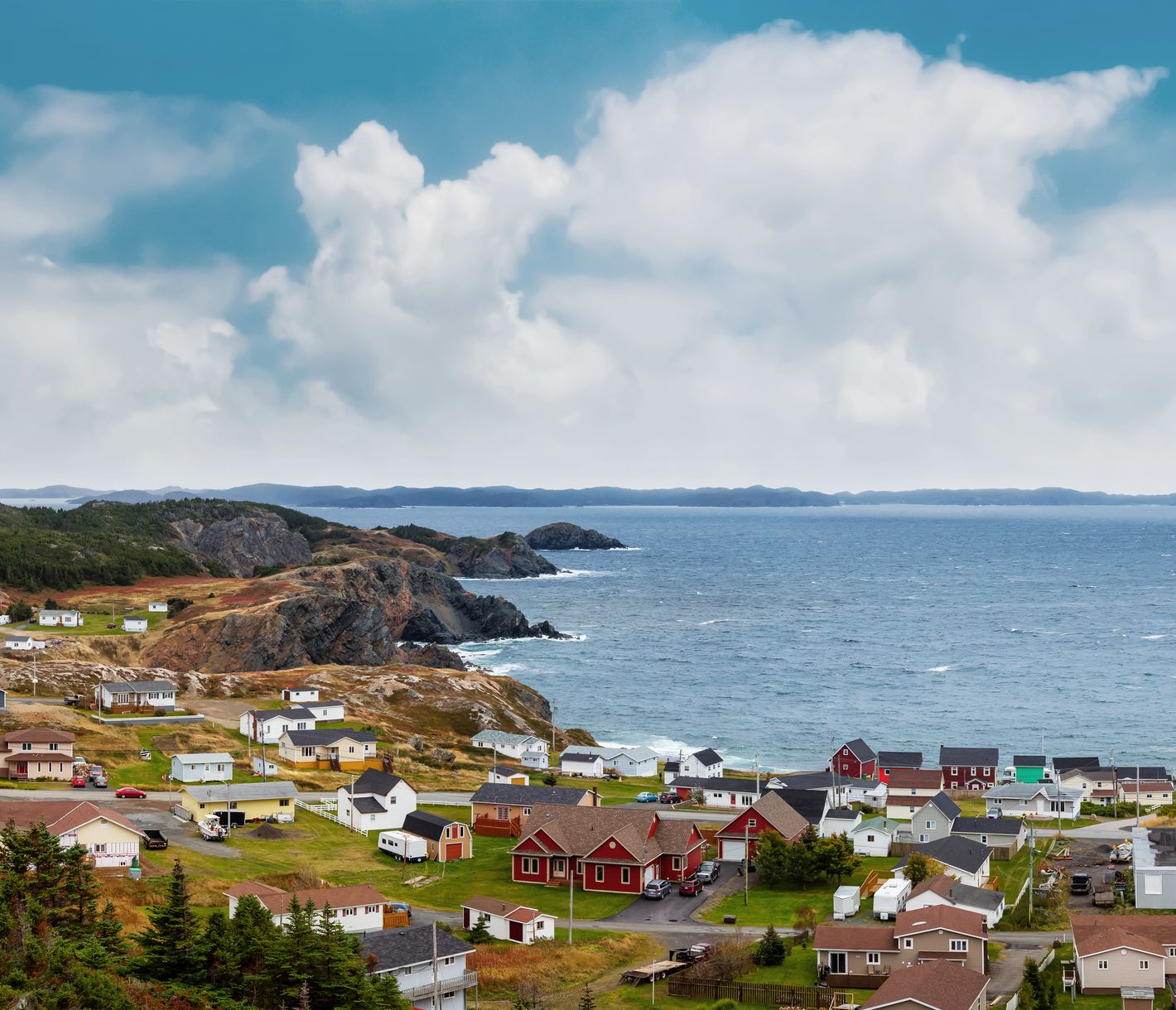 Une petite ville typique de Terre-Neuve.