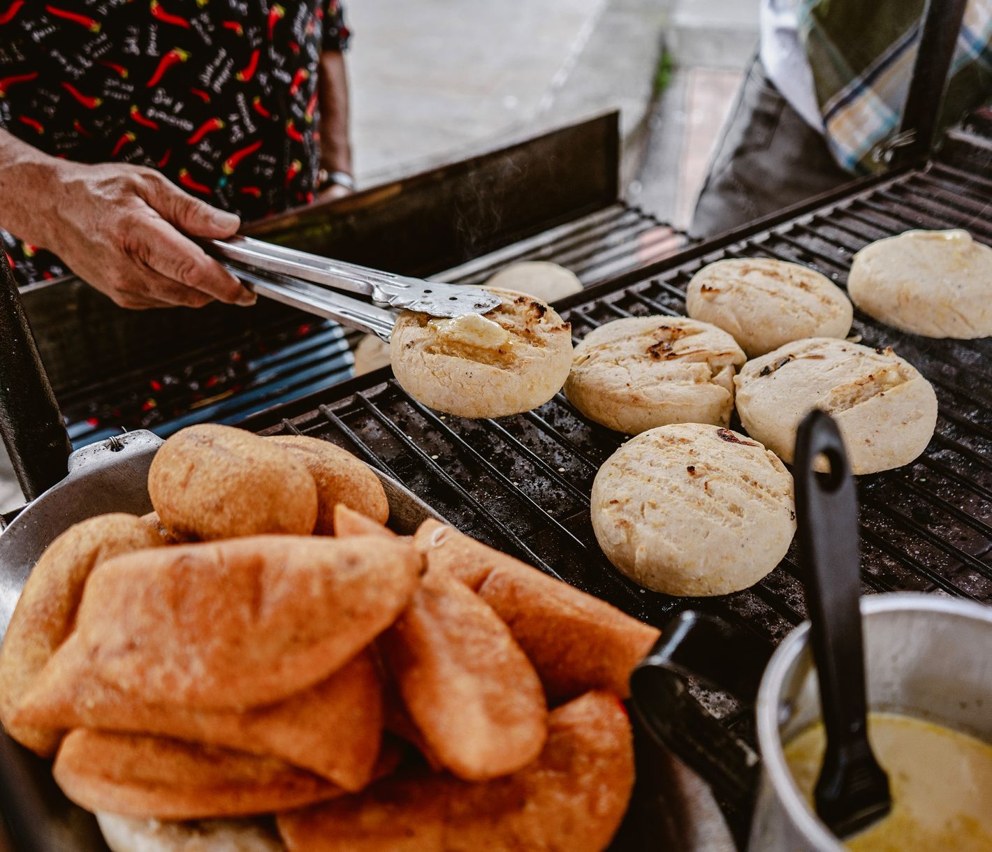Köstliche Arepas in den Strassen