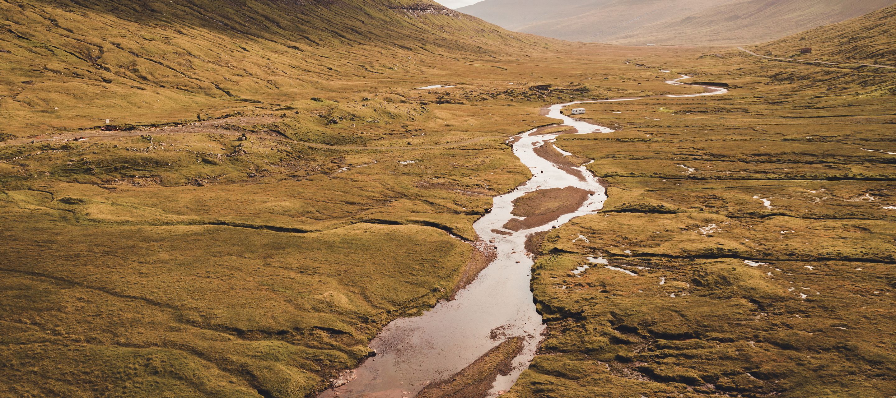 La route d'accès à Saksun