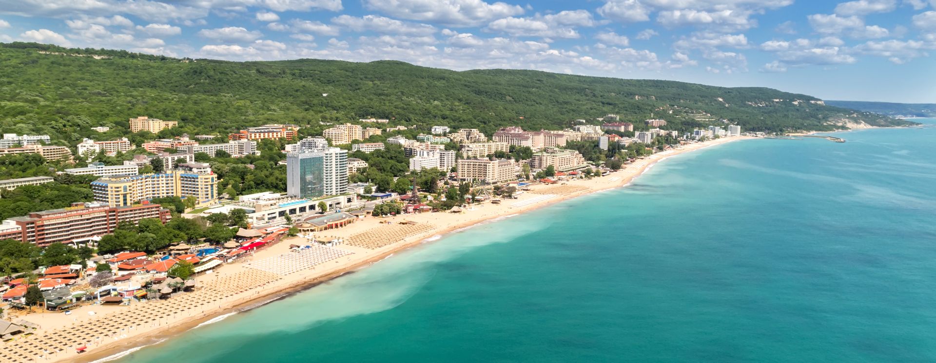 Blick auf den Golden Sands