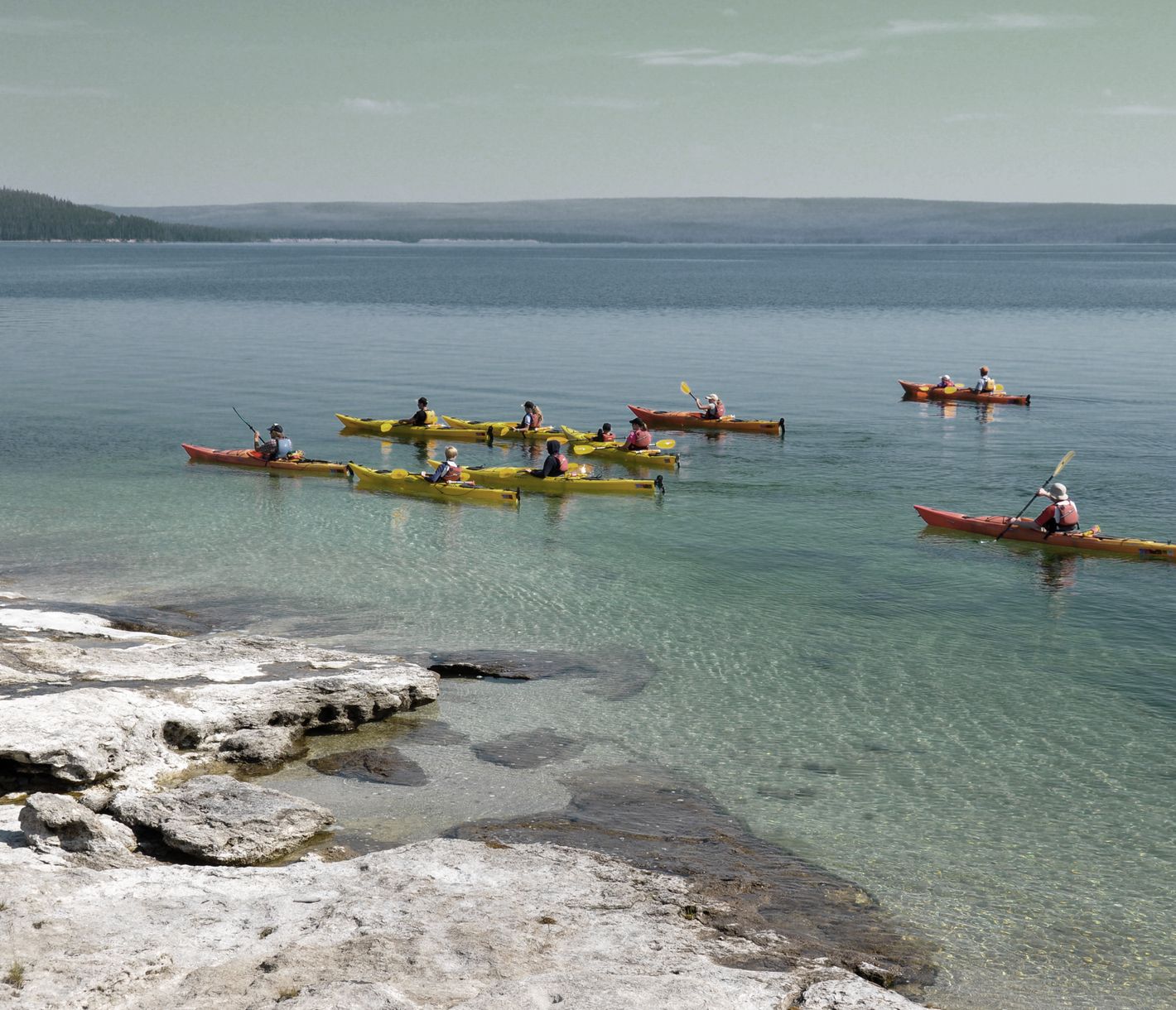 Kajaking im Yellowstone National Park