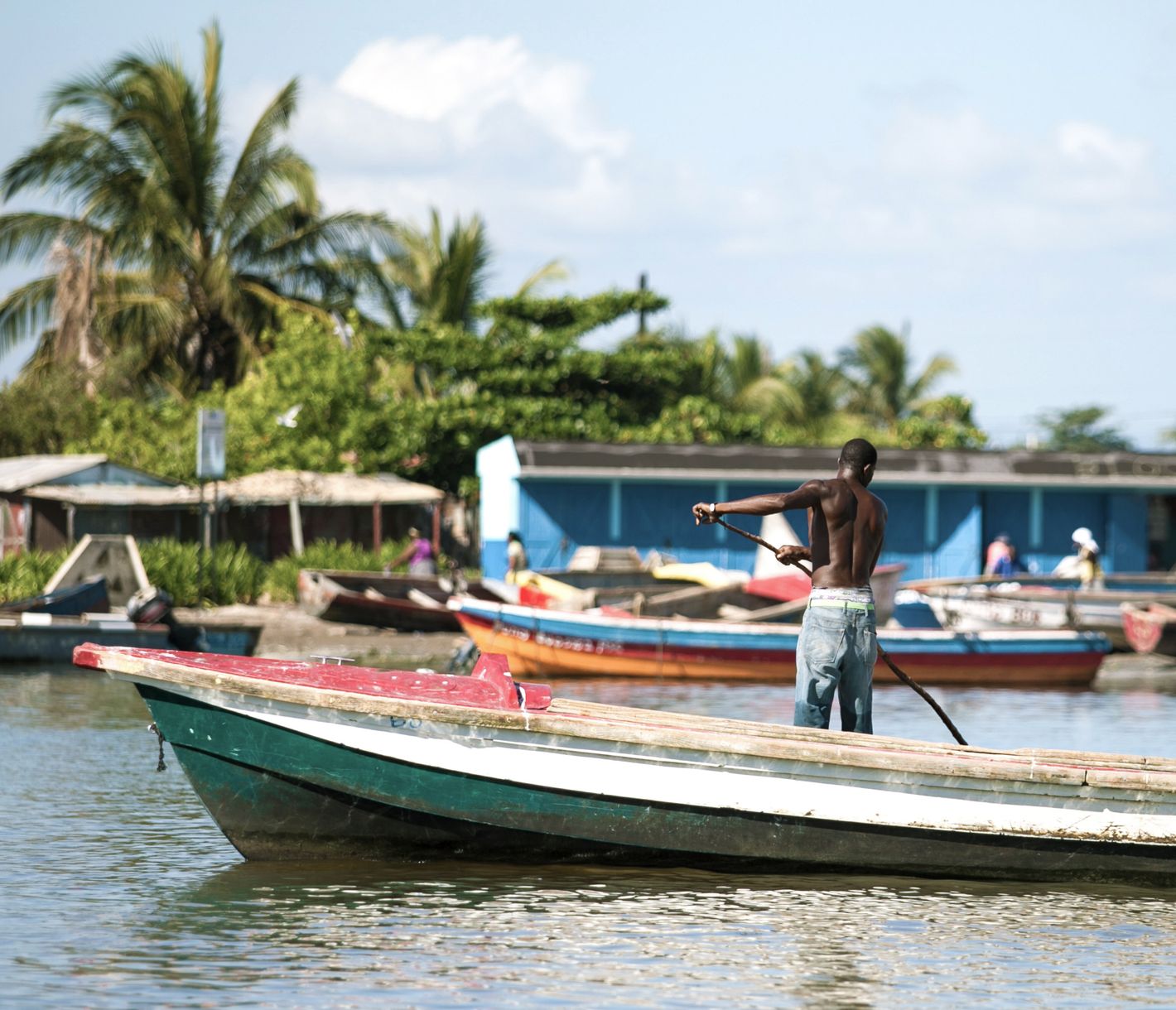 Jamaikanische Fischerboote
