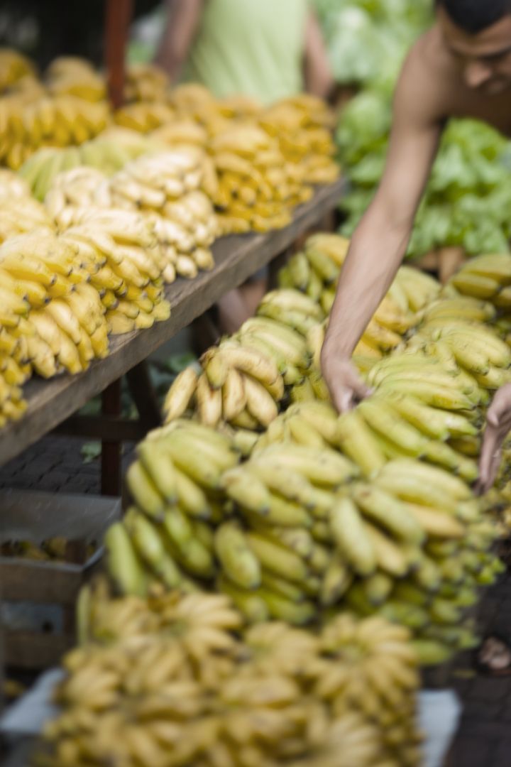 Traditioneller Frucht- und Gemüsemarkt