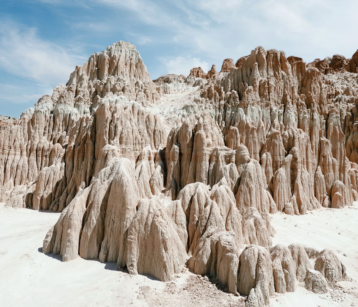 Interessante Felsformationen im Cathedral Gorge State Park