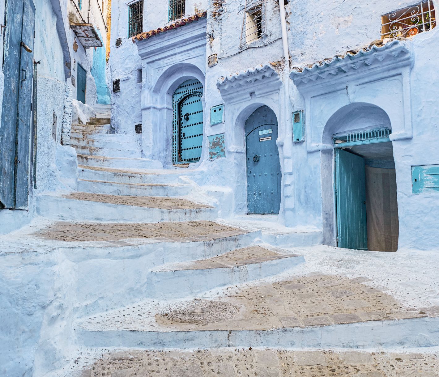 Die mystische blaue Stadt