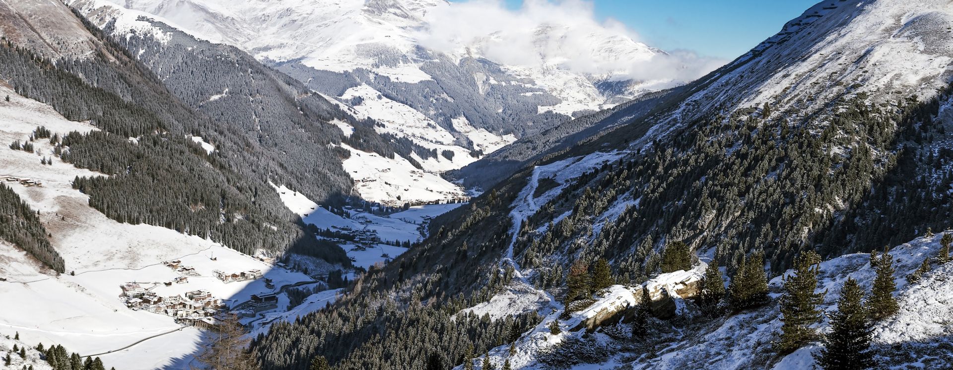 Aussicht vom Hintertuxer Gletscher, Zillertal