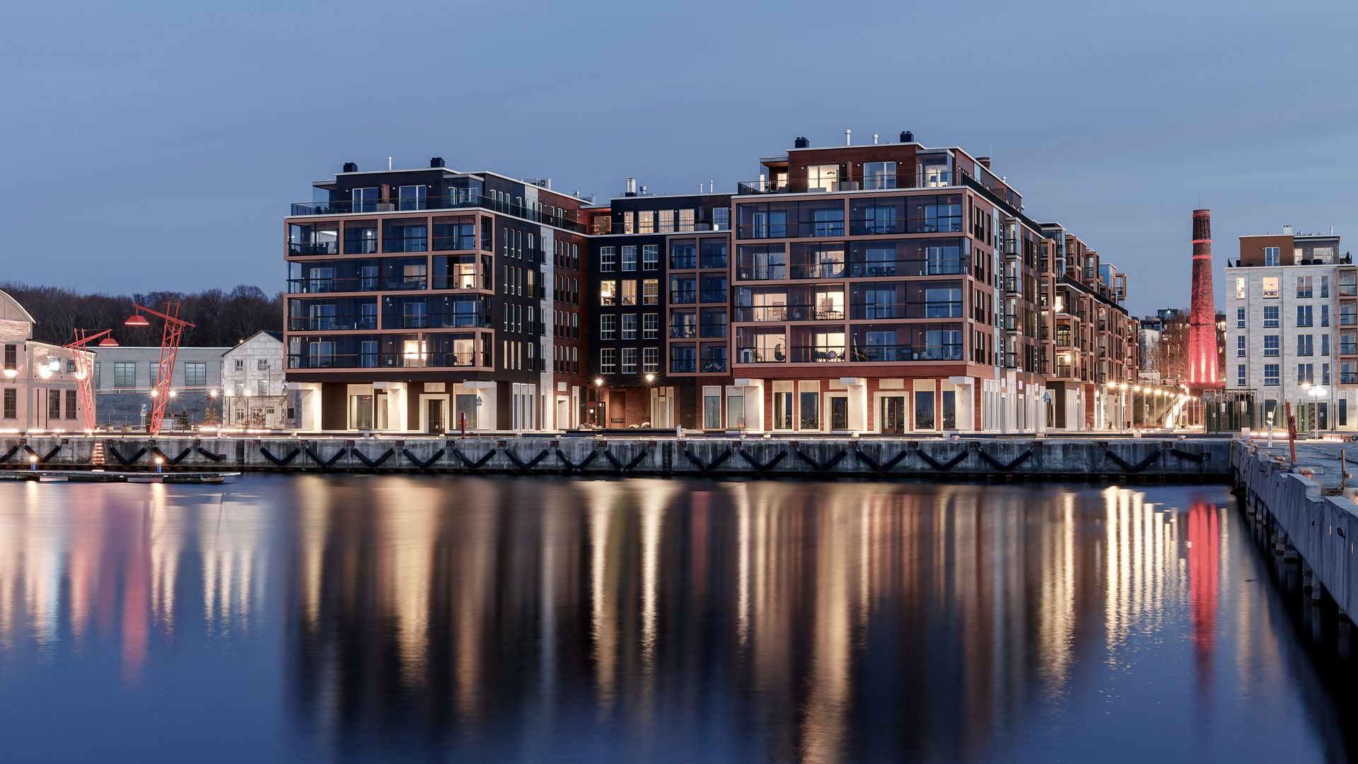 Stadtteil Noblessner, ein Teil von Tallins moderner Seite