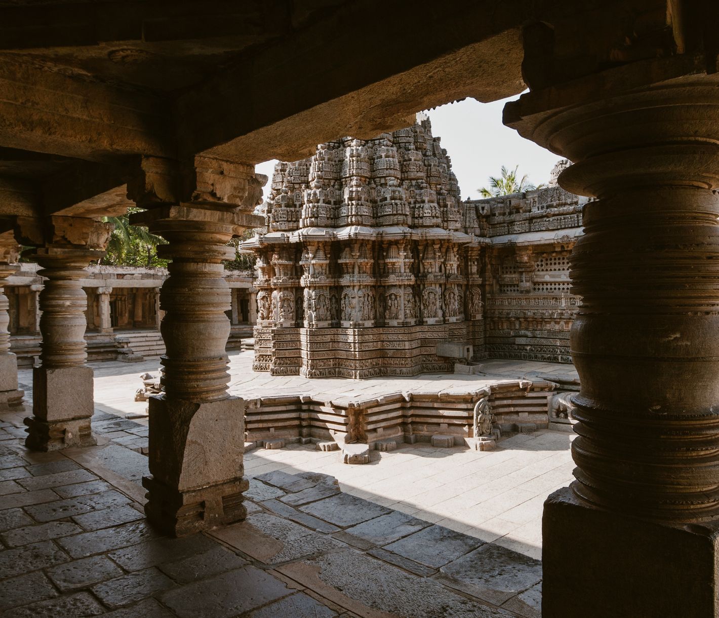 Der Keshava-Tempel in Somnathpur im südindischen Staat Karnataka