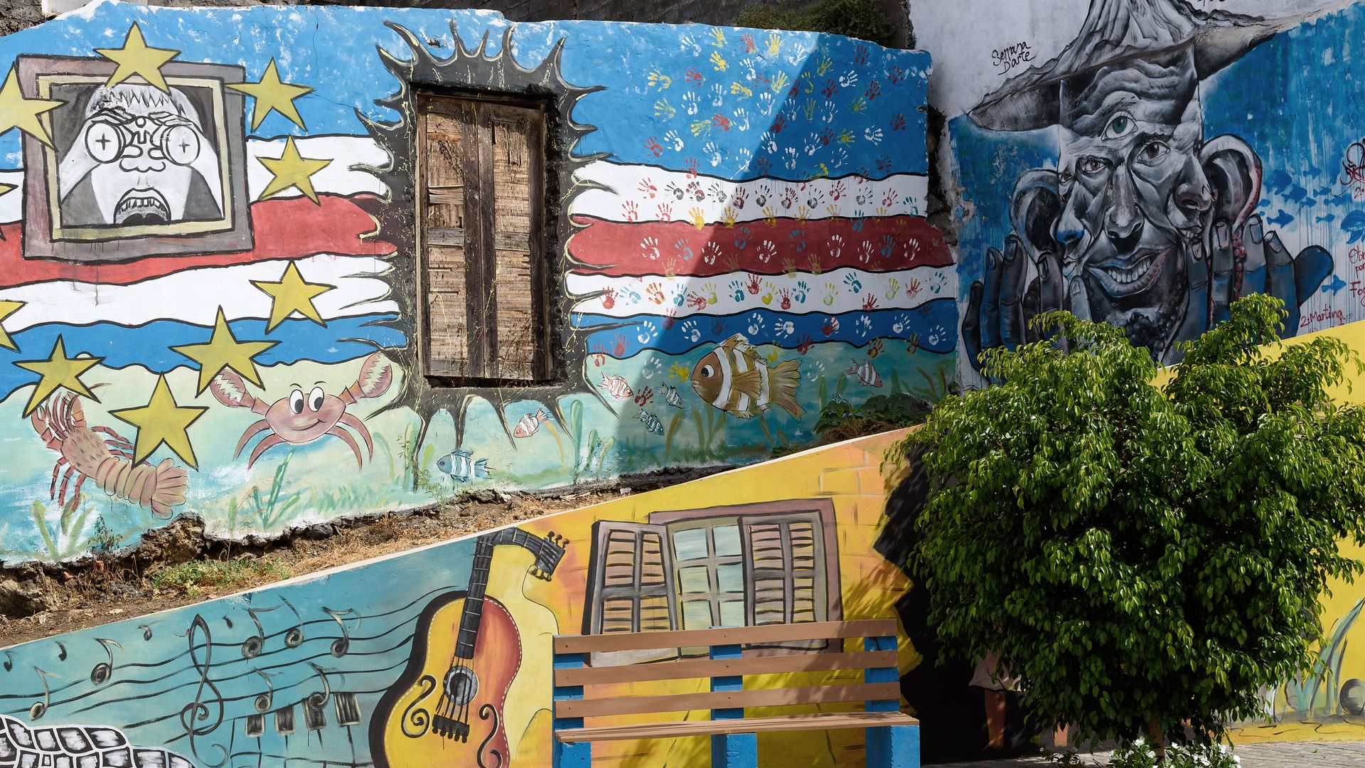 Street-Art in São Filipe, der Hauptstadt von Fogo, Kapverden