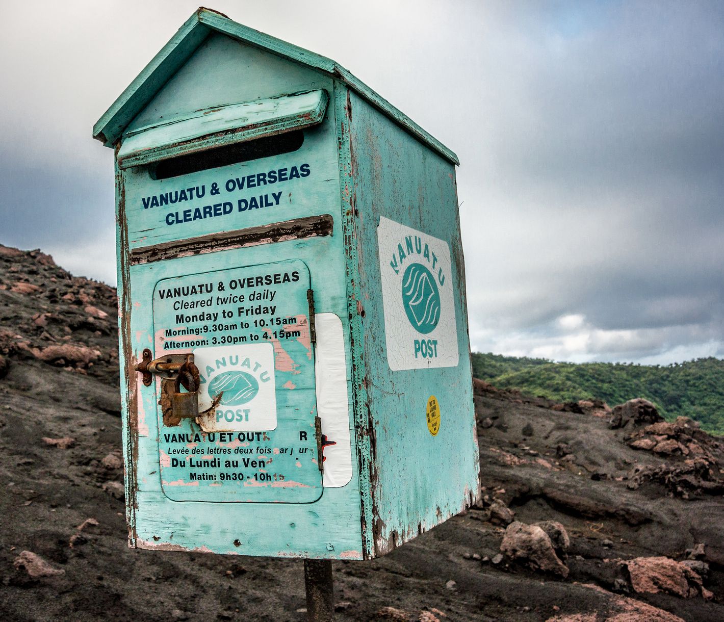 Vulkan mit eigenem Briefkasten