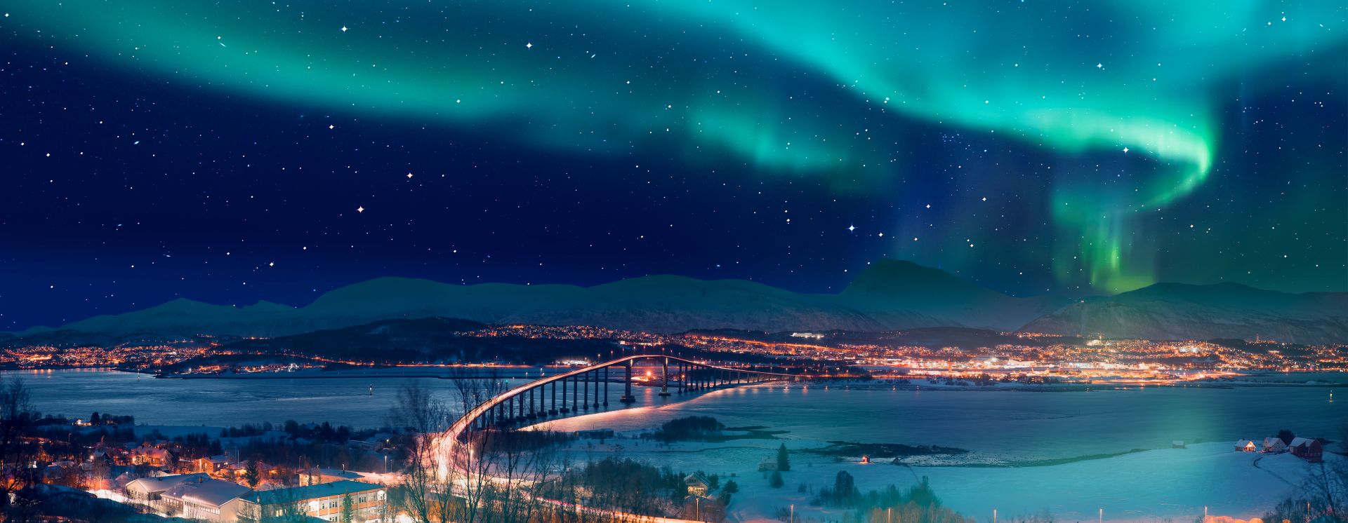 Nordlichter über Tromsø