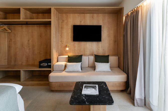 Doppelzimmer seitliche Meersicht