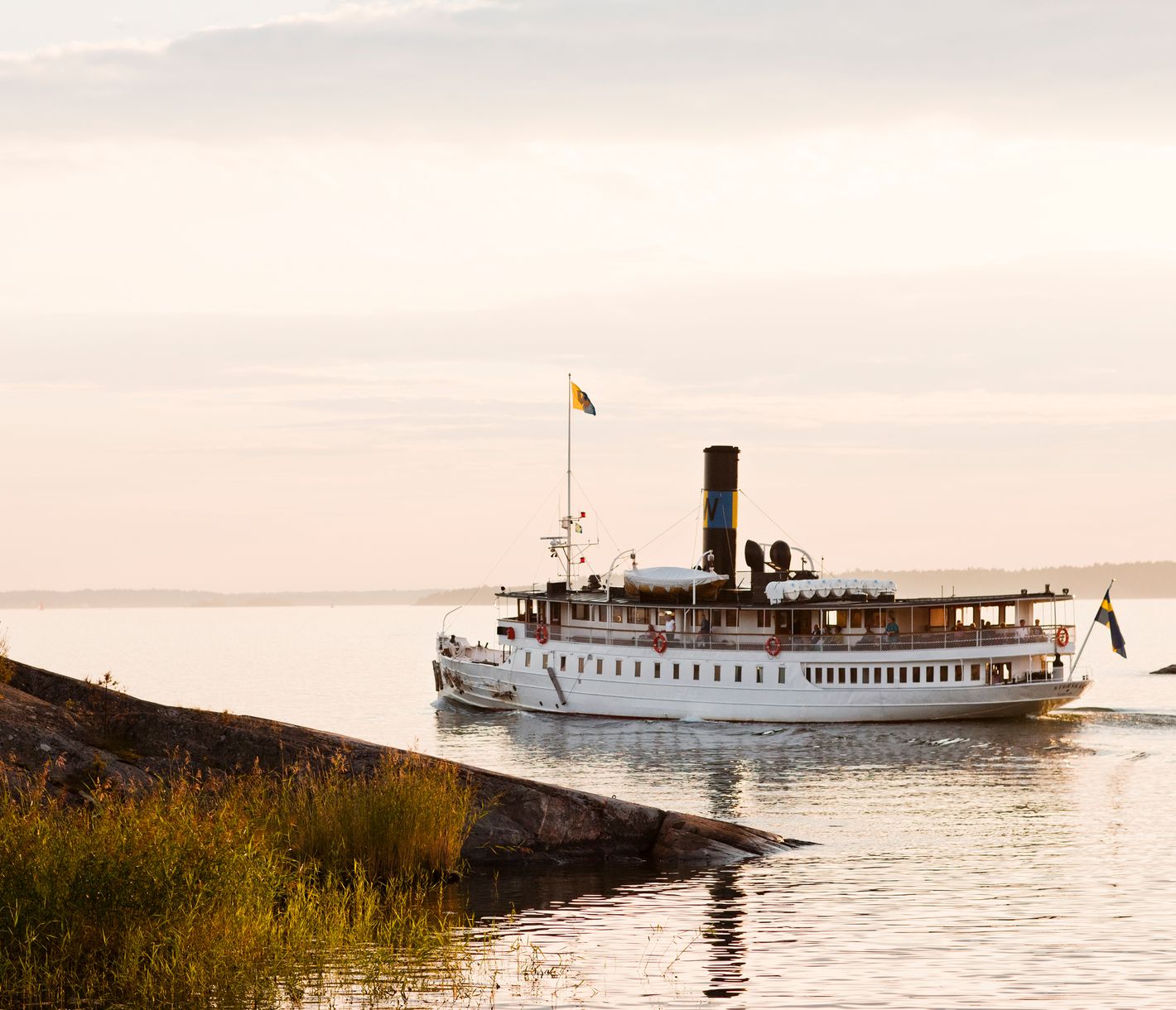 Waxholm-Fähre, die Verbindung zur Zivilisation