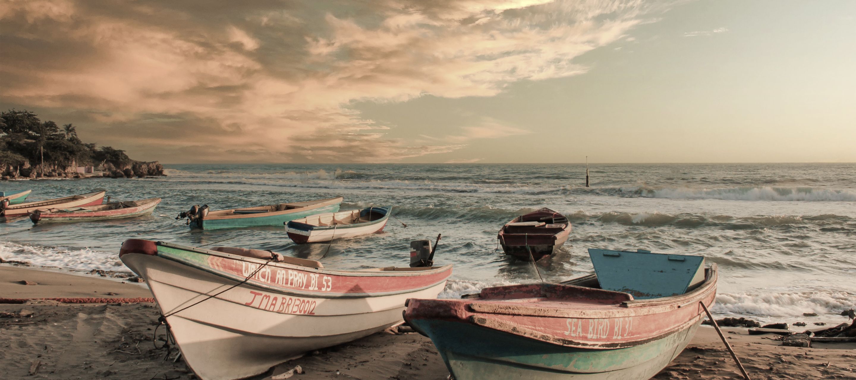Idyllisches Strandfeeling am Treasure Beach auf Jamaika