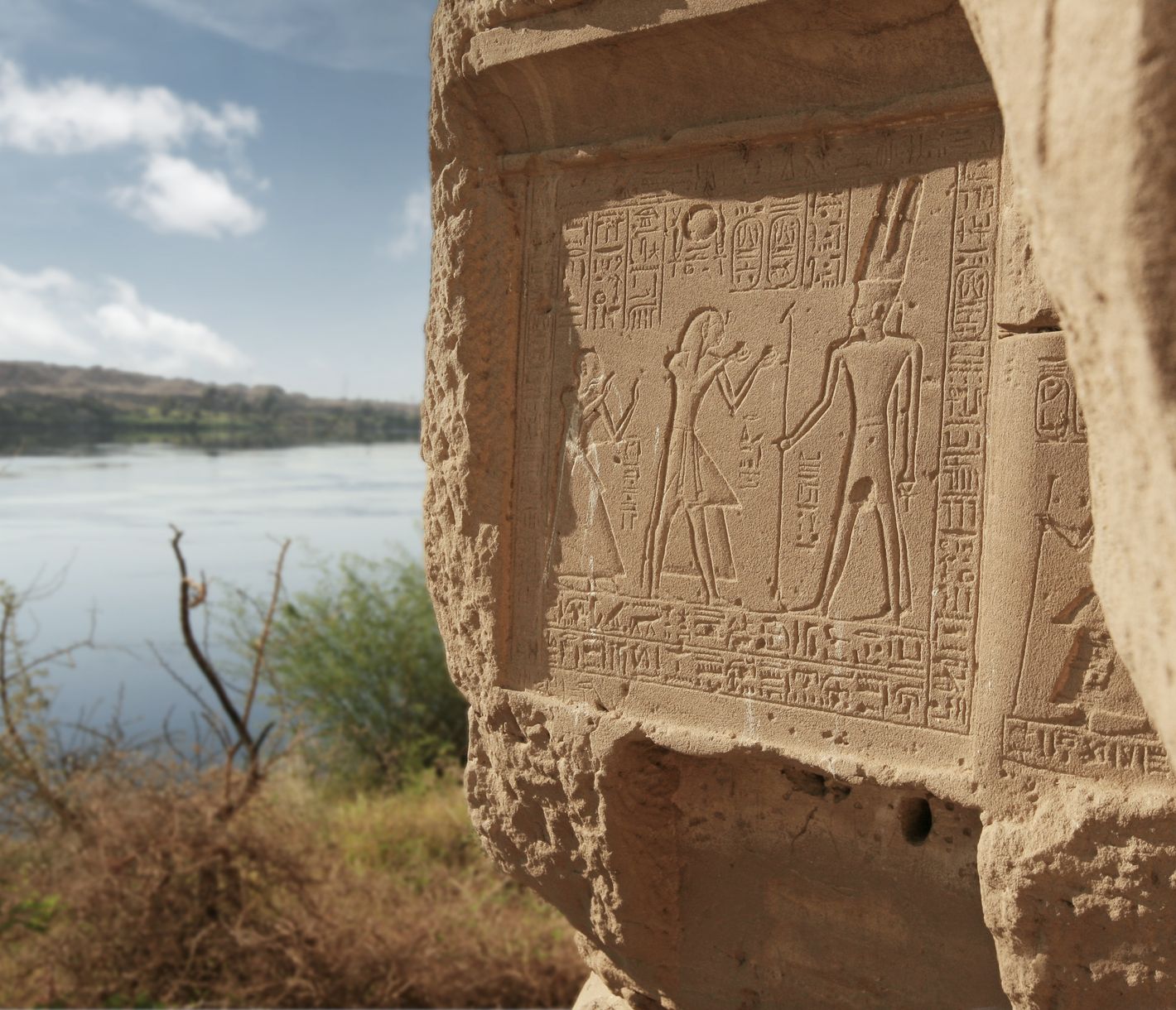 Gabal as-Silsila ist ein bedeutender Sandsteinbruch am Ufer des Nils.