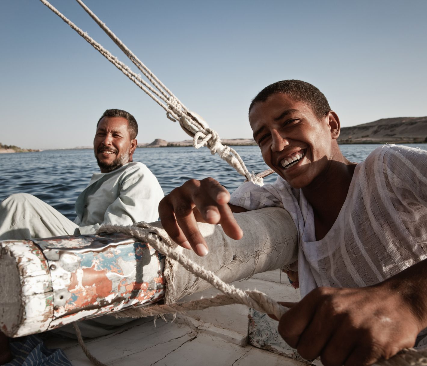 Segeln mit einer Felukka bei Assuan