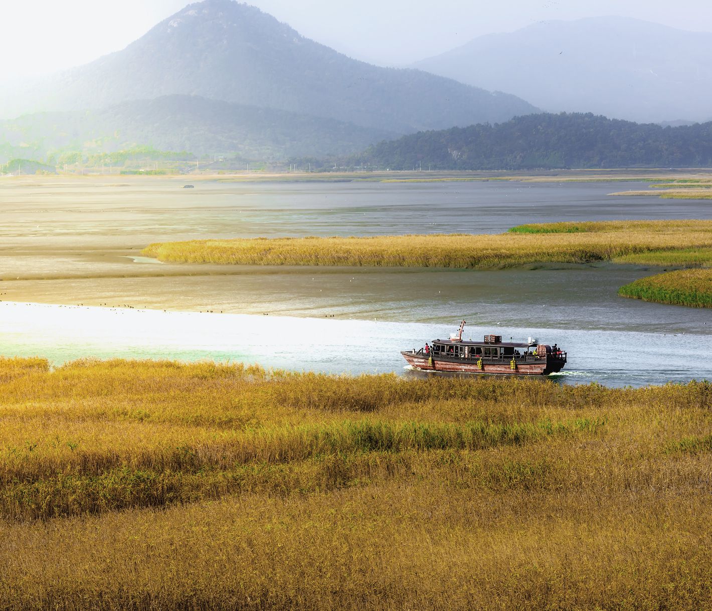 Idyllische Küstenlandschaft bei Suncheon
