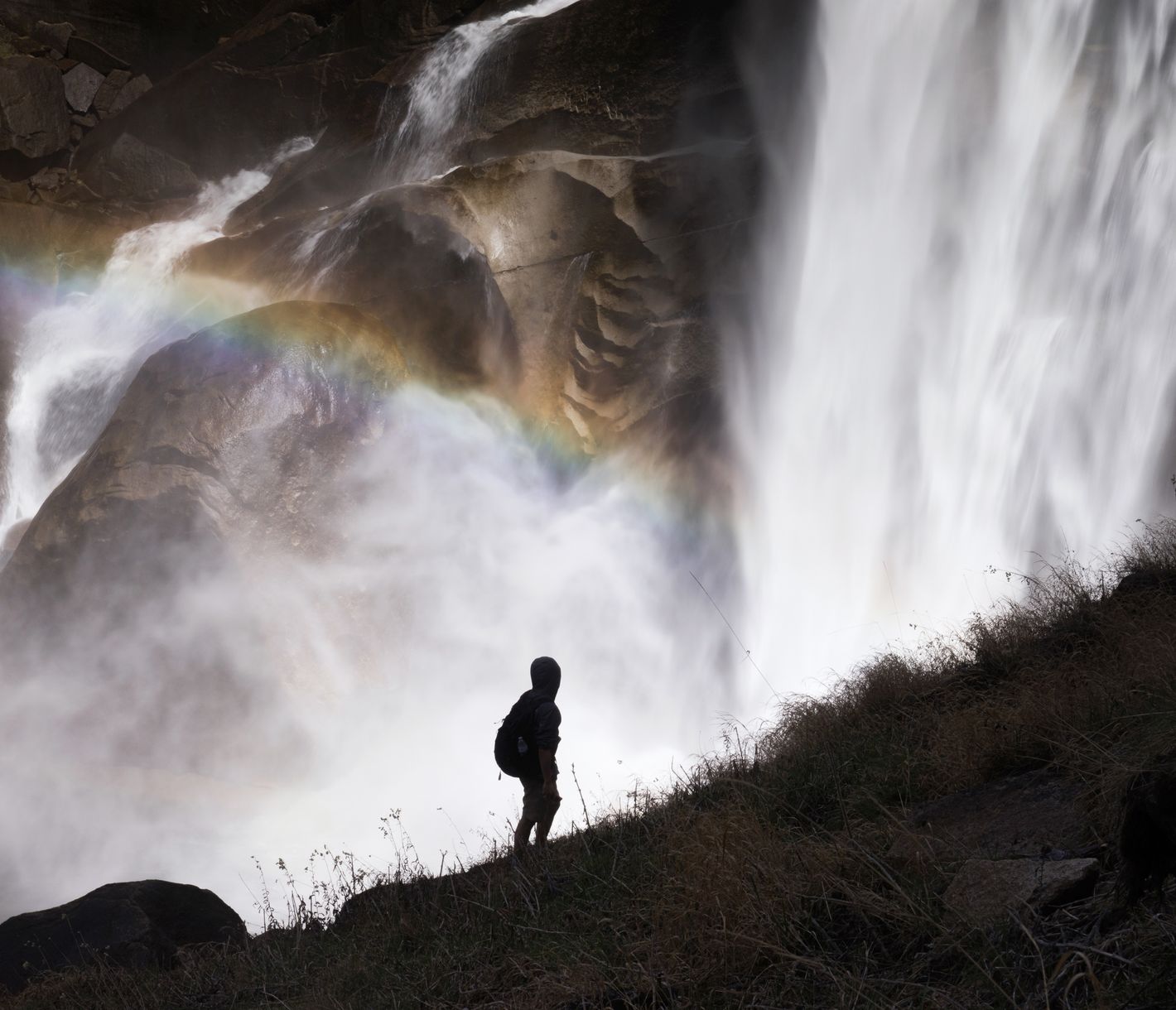 Der Vernal Fall gehört zu den mächtigsten Wasserfällen im Yosemite National Park.