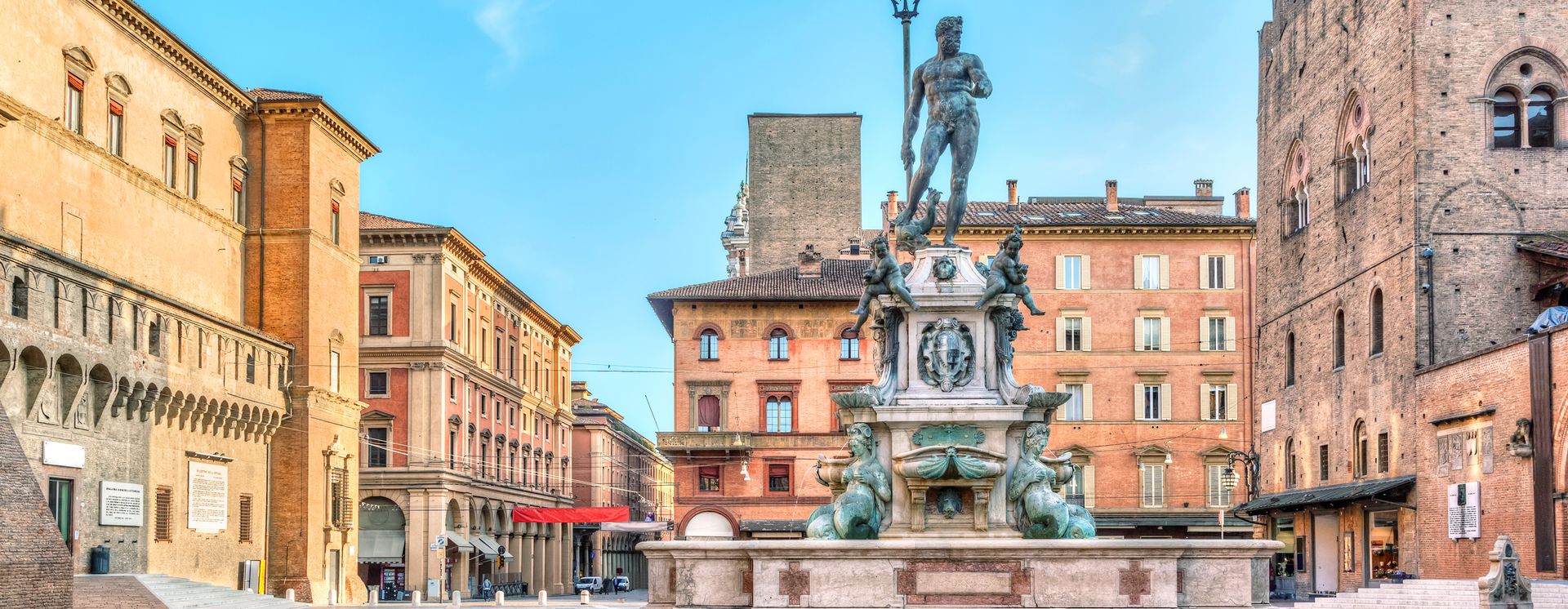 Neptunbrunnen auf der Piazza Maggiore
