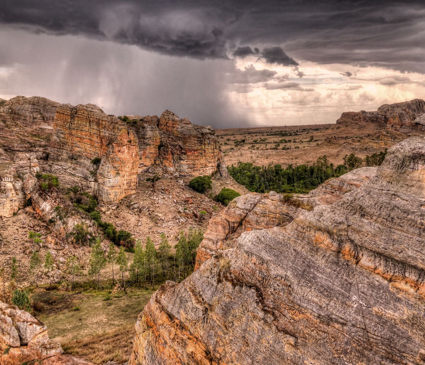 Schluchten aus Jura-Sandstein im Isalo-Nationalpark