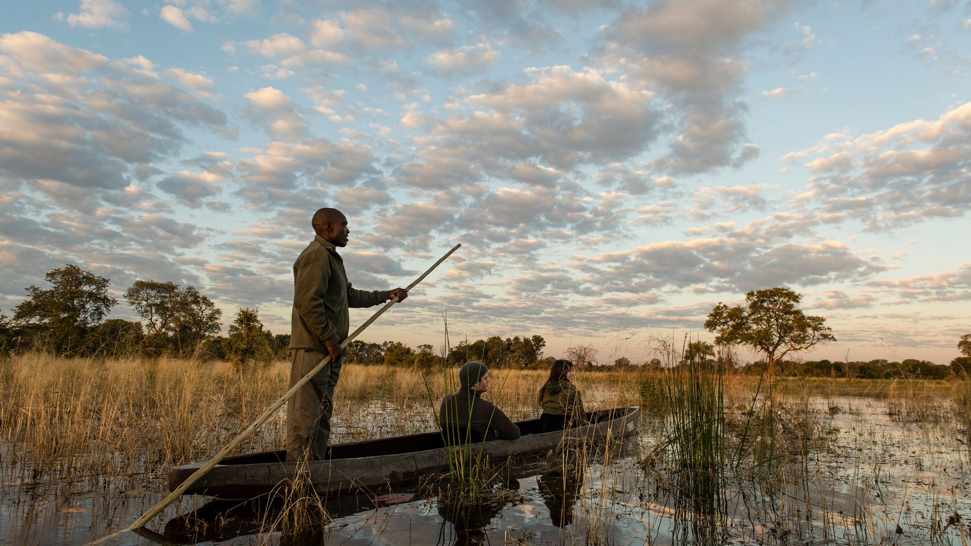 Au coeur du monde paisible de l'Okavango