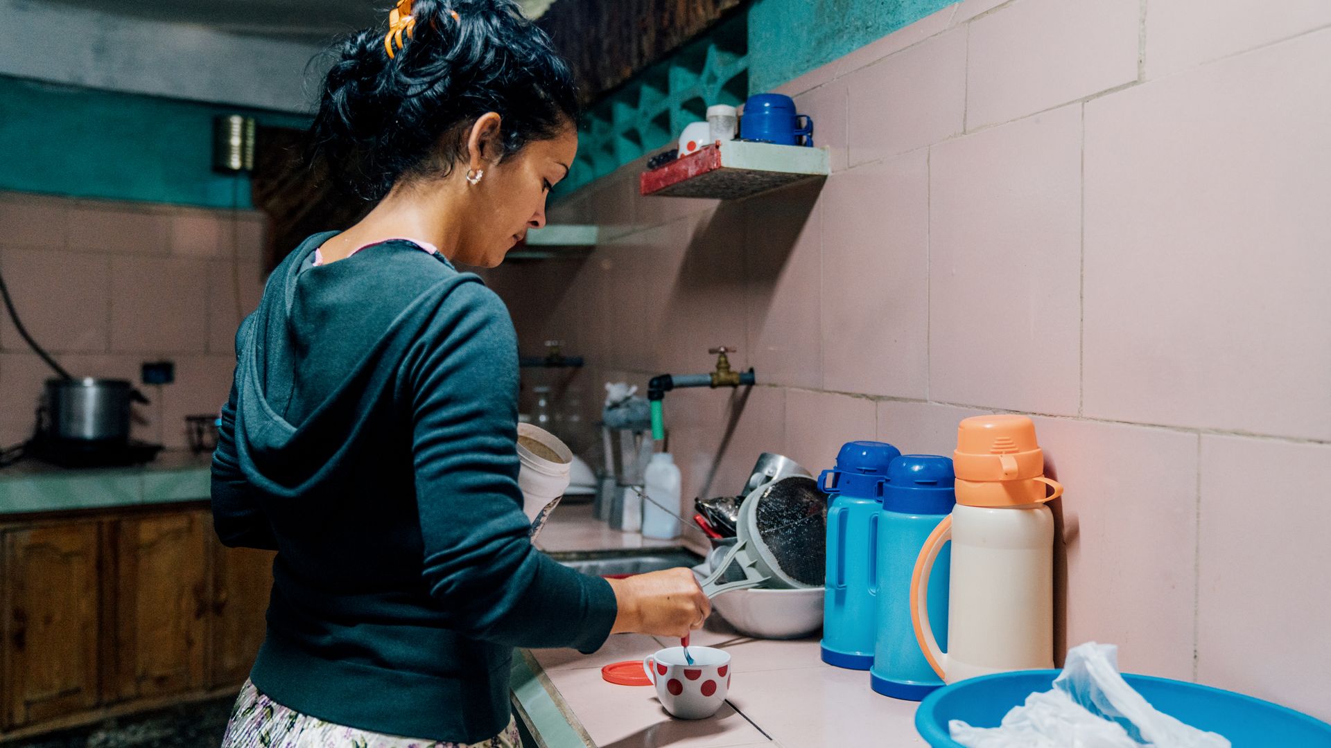 Zuhause bei einer Familie