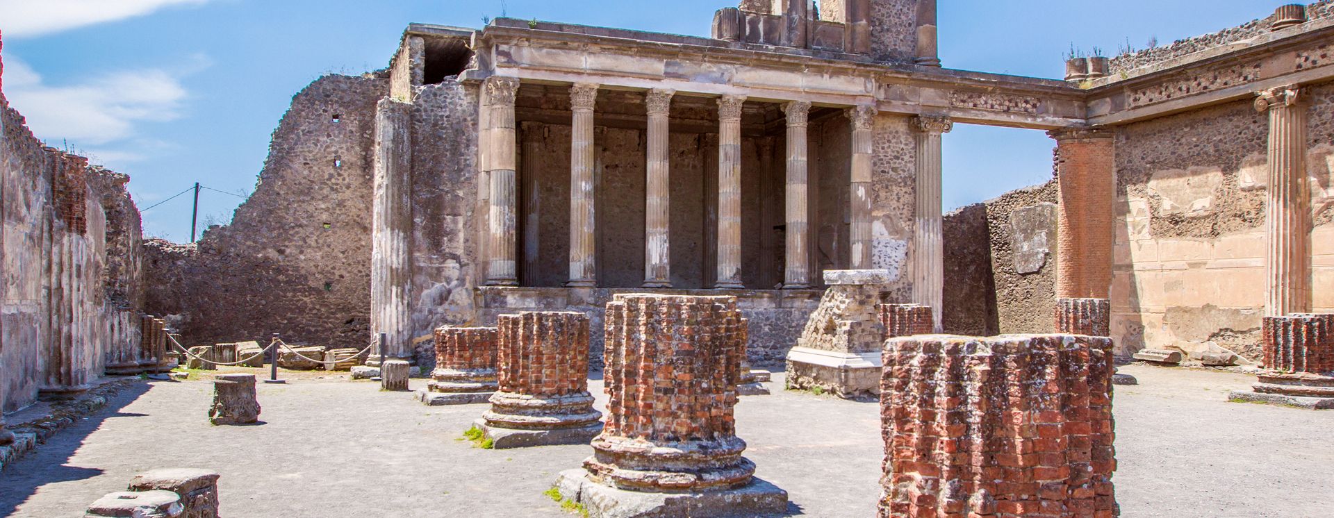 Ruinen der antiken Stadt Pompeji