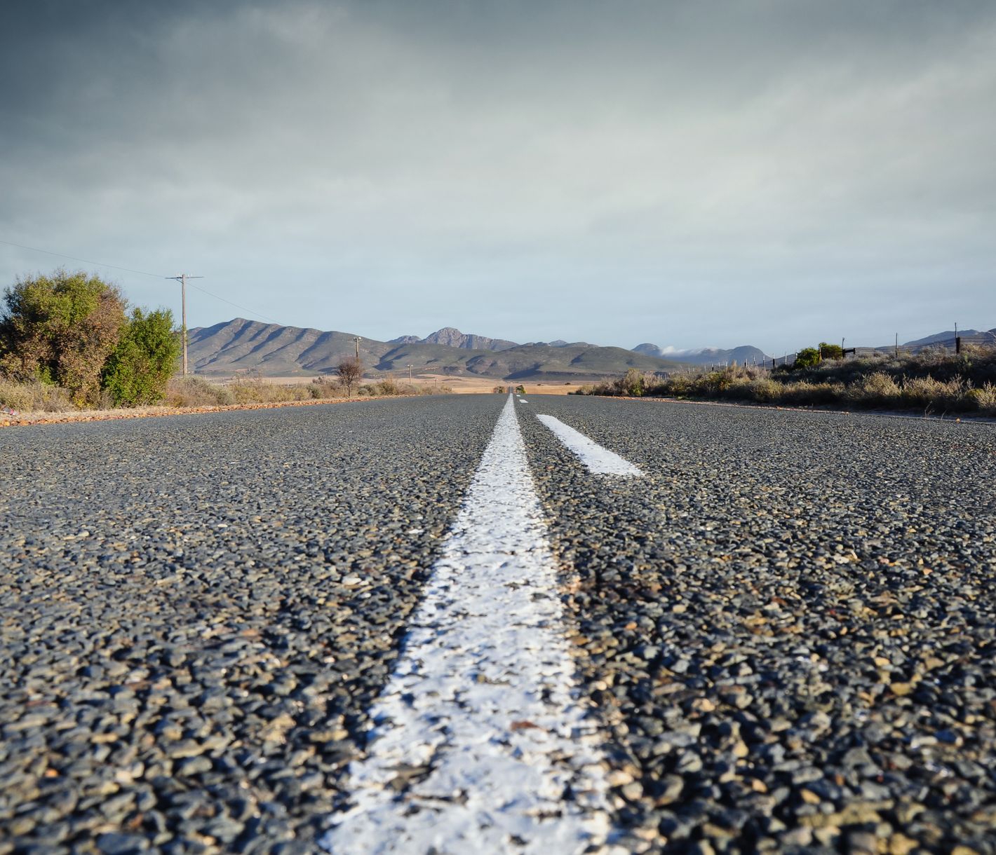 Die bekannte Strasse 62 zwischen Montagu und Oudtshoorn
