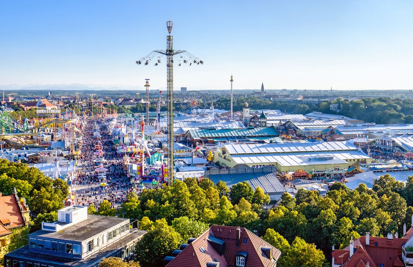 Vue sur l’Oktoberfest à Munich