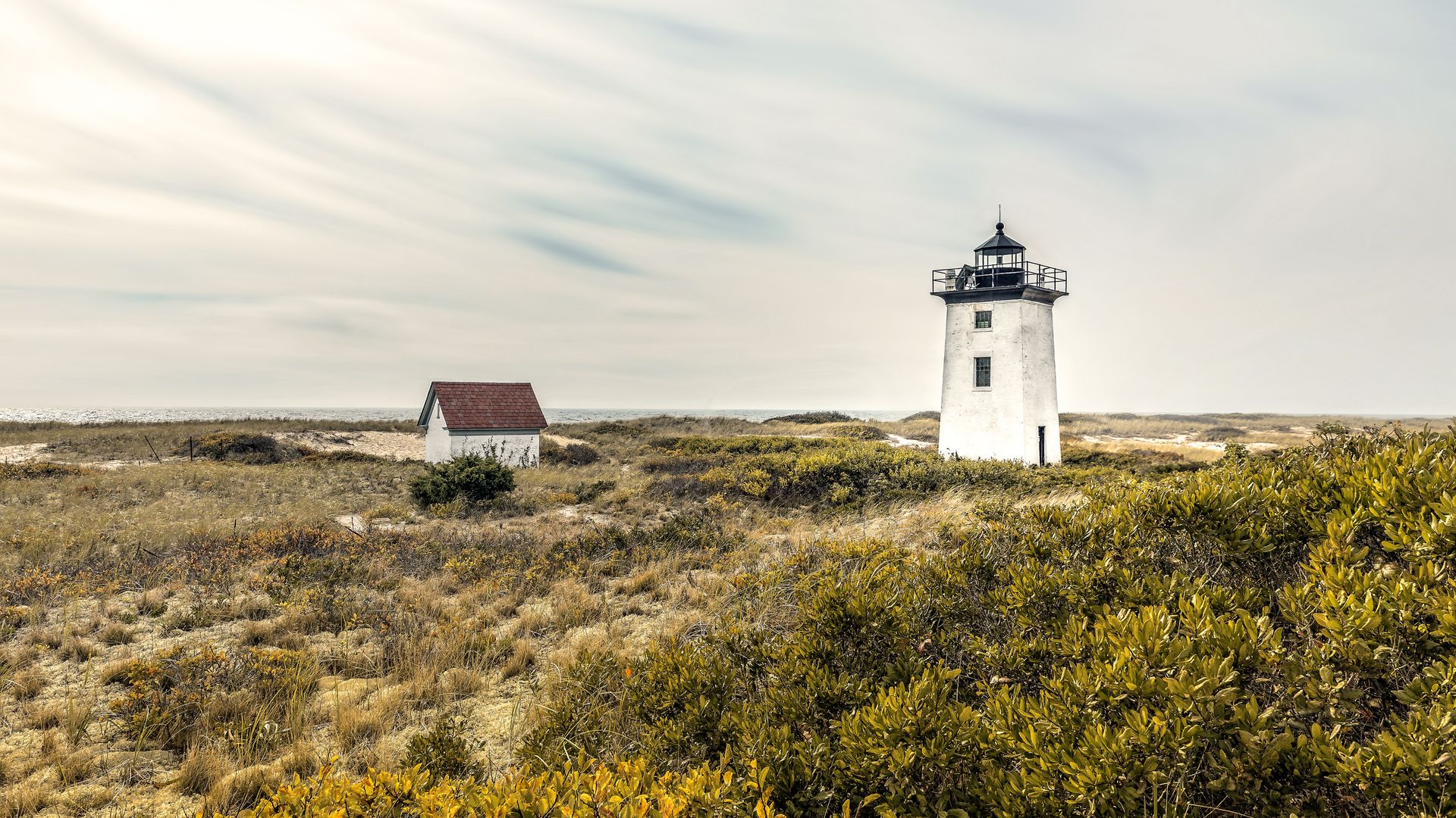 Cape Cod ist eine malerische Halbinsel im Osten von Massachusetts, bekannt für ihre langen Sandstrände, charmanten Küstenstädte und historischen Leuchttürme.