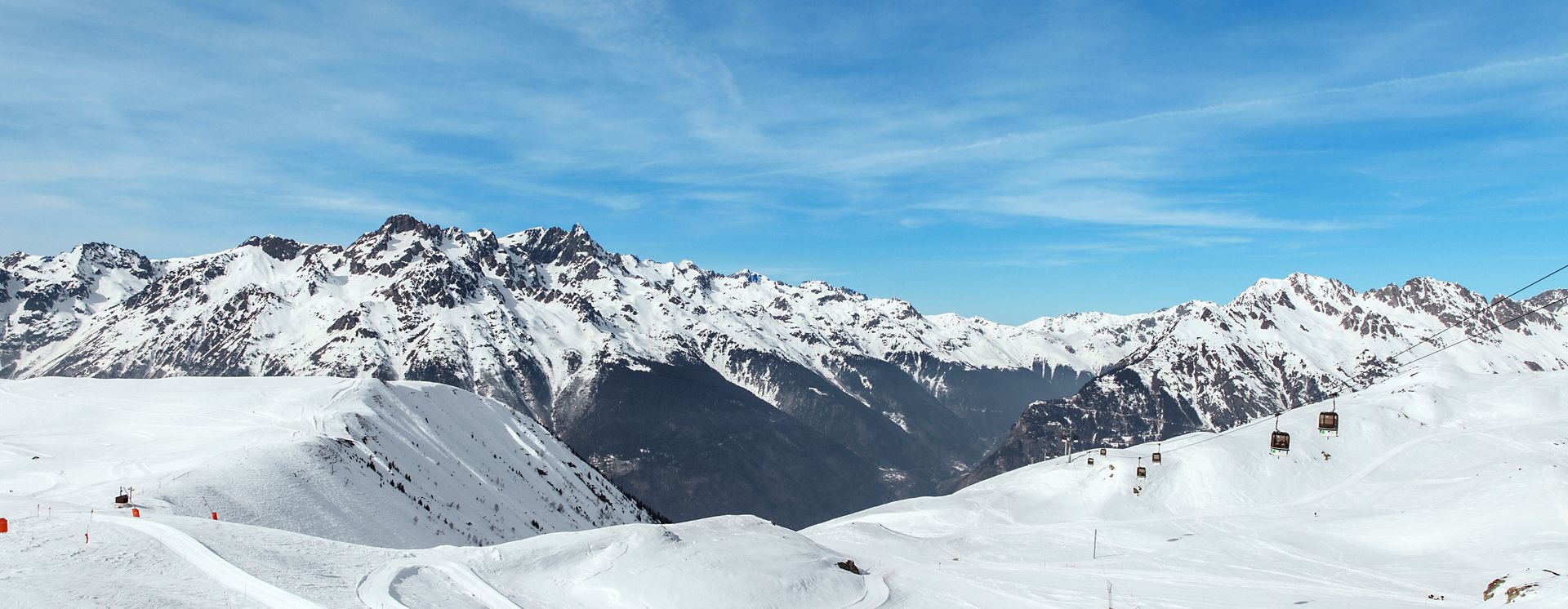 Skipiste in Alpe d'Huez