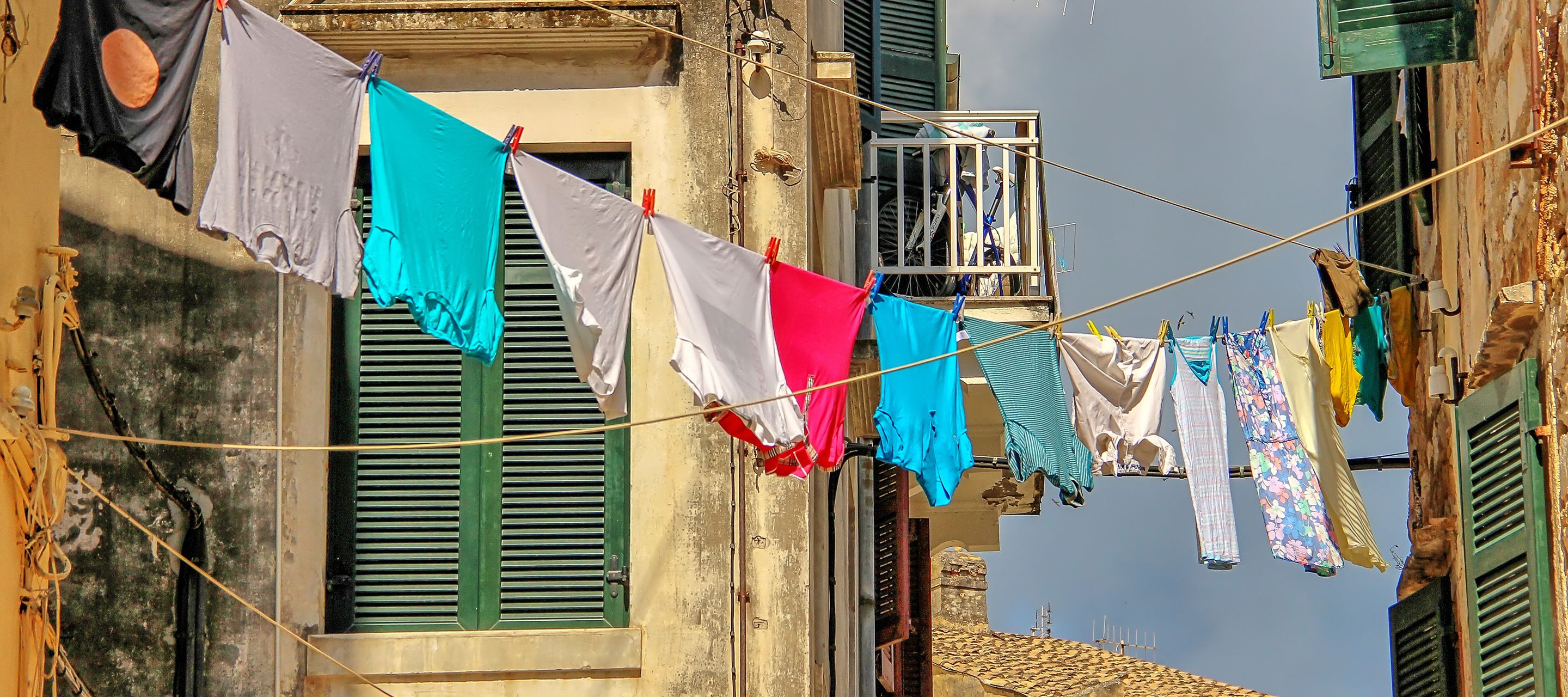 Gebäude im historischen Zentrum von Korfu-Stadt