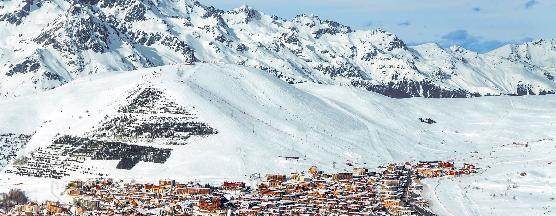 Blick auf Alpe d'Huez