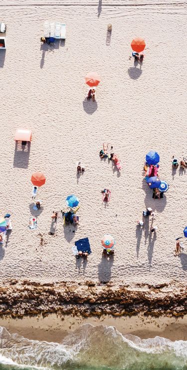 Miami Beach est aussi le lieu de rendez-vous de la population locale.