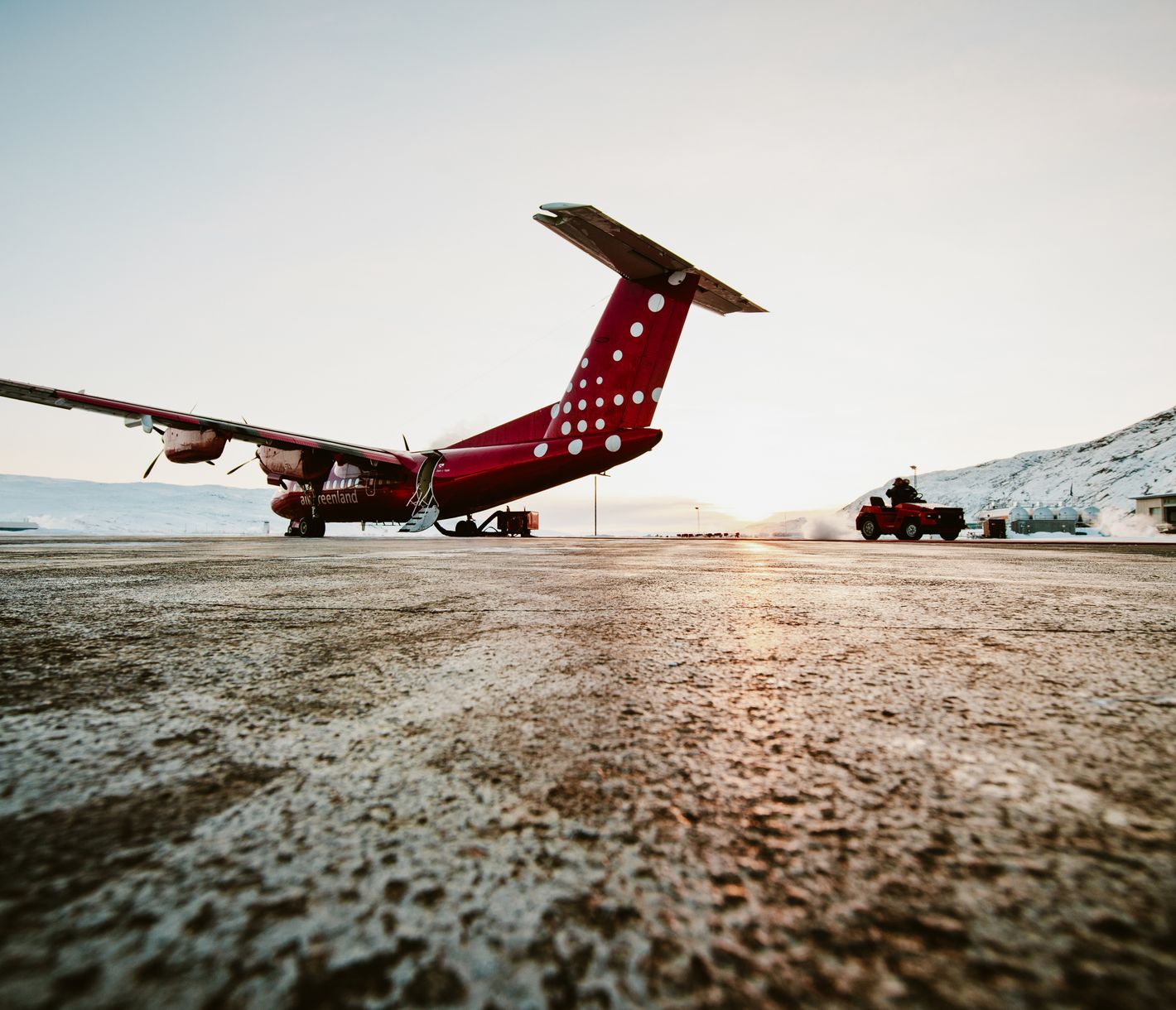 Mit Air Greenland geht es zurück nach Nuuk.