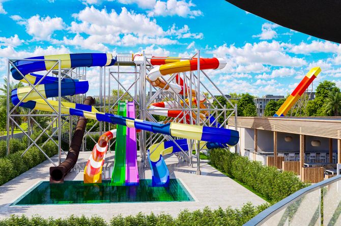 Toboggans aquatiques