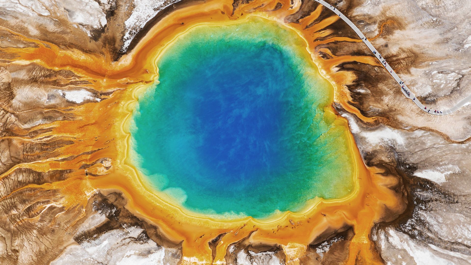 Grand Prismatic Spring im Yellowstone National Park