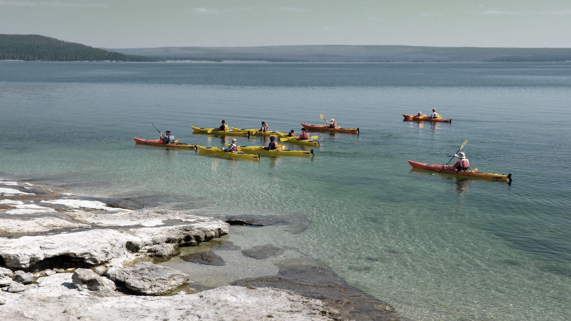 Kajaking im Yellowstone National Park