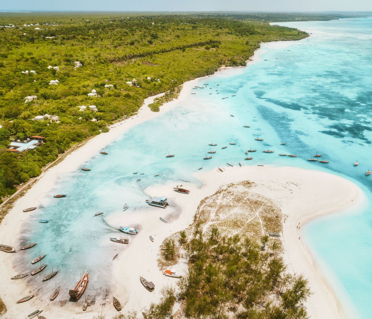 Pittoreske Bucht bei Kendwa im Norden Sansibars