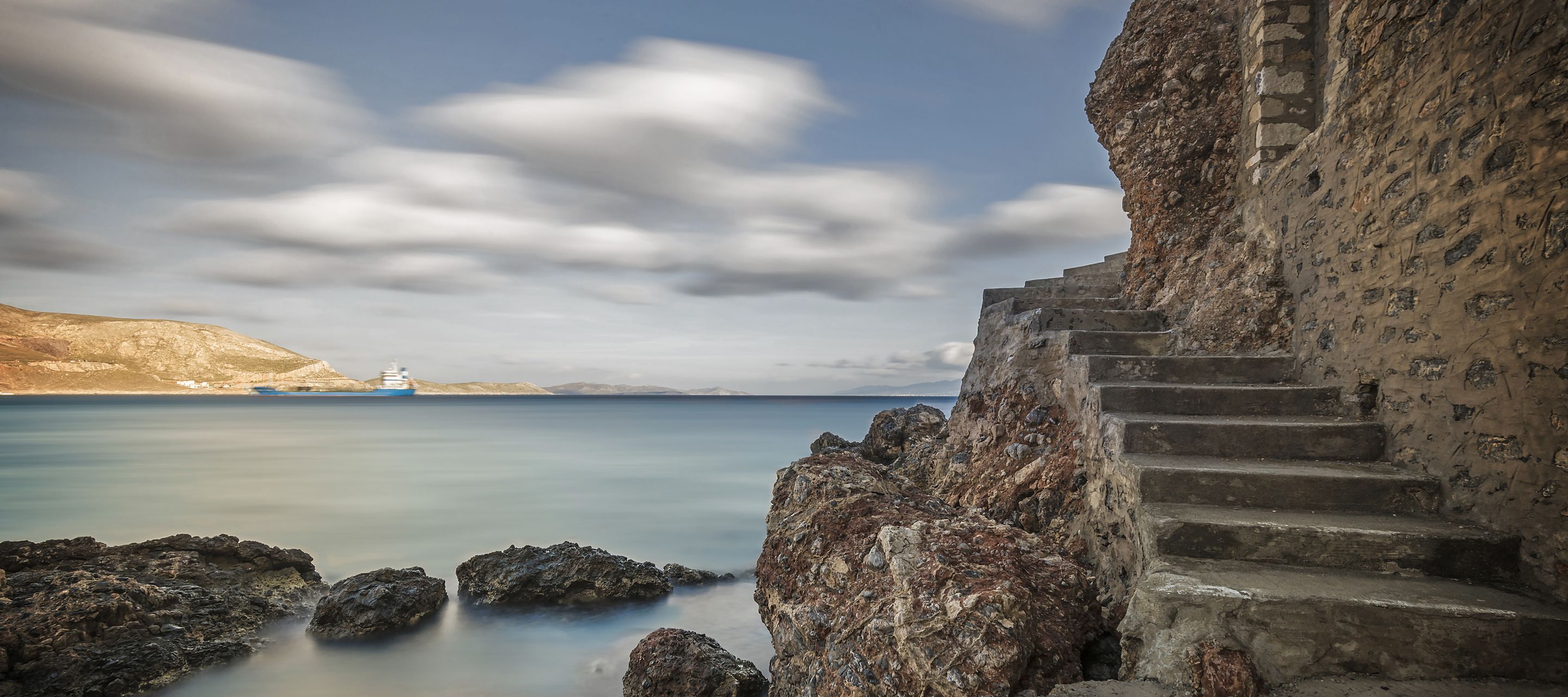 Die Therma Beach auf Kalymnos