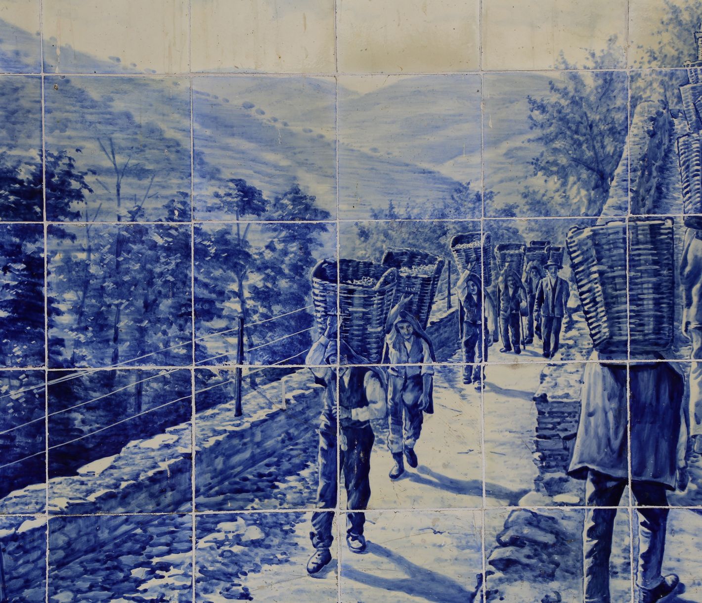 Azulejos am Bahnhof von Pinhão